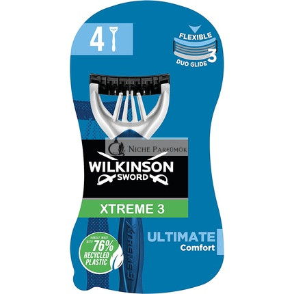 Wilkinson Sword Xtreme 3 pre mužov Ultimate Comfort s Aloe Vera jednorazové holiace strojčeky 4 kusy