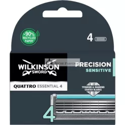   Wilkinson Sword Quattro Titanium Sensitive Náhradné Čepele 4 ks