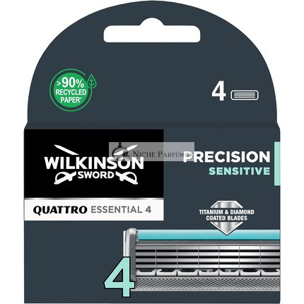 Wilkinson Sword Quattro Titanium Sensitive Náhradné Čepele 4 ks