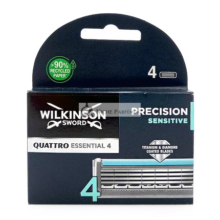 Wilkinson Sword Quattro Titanium Sensitive Essential Holiace 4 Presnosť X 40