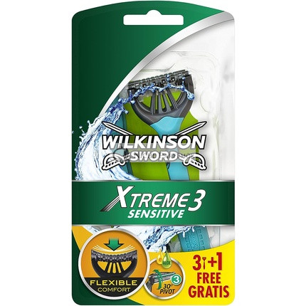 Wilkinson Sword Xtreme 3 Citlivé Jednorazové Holiace Strojčeky 4 Kusy