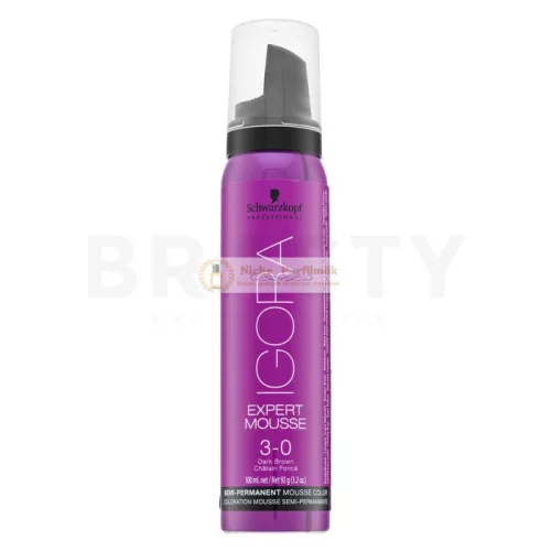 Schwarzkopf Professional Igora Expert Mousse Semi-Permanent Mousse Color semi-permanentná farbiaca pena na vlasy 3-0 100 ml