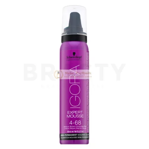 Schwarzkopf Professional Igora Expert Mousse Semi-Permanent Mousse Color semi-permanentná farbiaca pena na vlasy 4-68 100 ml