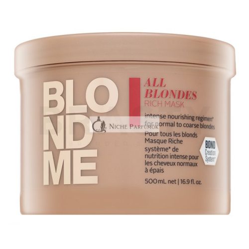 Schwarzkopf Professional BlondMe All Blondes Rich Mask vyživujúca maska pre blond vlasy 500 ml