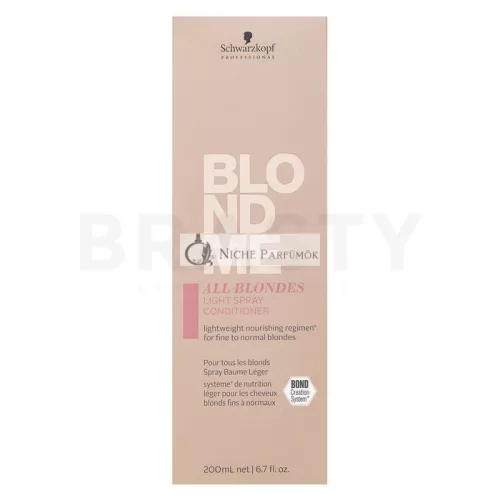 Schwarzkopf Professional BlondMe All Blondes Light Spray Conditioner bezoplachový kondicionér pre blond vlasy 200 ml