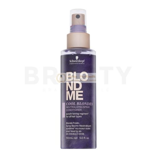 Schwarzkopf Professional BlondMe Cool Blondes Neutralizing Spray Conditioner bezoplachový kondicionér pre platinovo blond a šedivé vlasy 150 ml