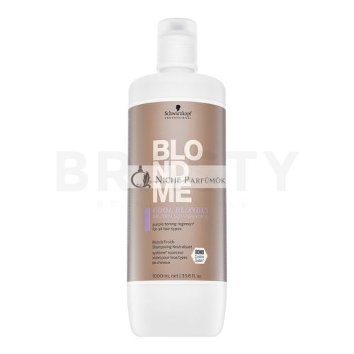 Schwarzkopf Professional BlondMe Cool Blondes Neutralizing Shampoo neutralizujúci šampón pre blond vlasy 1000 ml