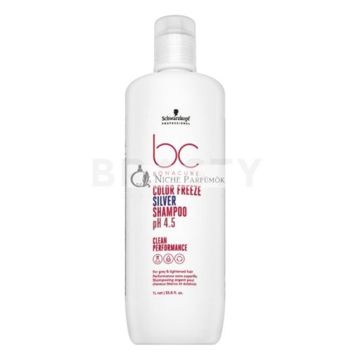 Schwarzkopf Professional BC Bonacure Color Freeze Silver Shampoo pH 4.5 Clean Performance tónovací šampon pre platinovo blond a šedivé vlasy 1000 ml