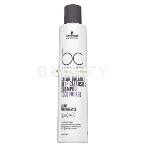 Schwarzkopf Professional BC Bonacure Clean Balance Deep Cleansing Shampoo Tocopherol hĺbkovo čistiaci šampón pre všetky typy vlasov 250 ml