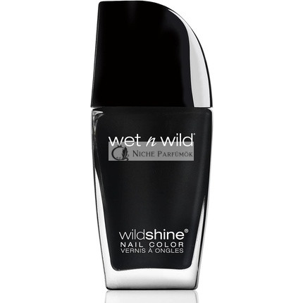 Wet 'n' Wild Wild Shine Lak na nechty Čierny krém 12ml