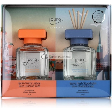 Ipuro Fruity Lisboa & Fresh Stockholm Fragrance Oil Room Fragrance - 2 ks, 50 ml