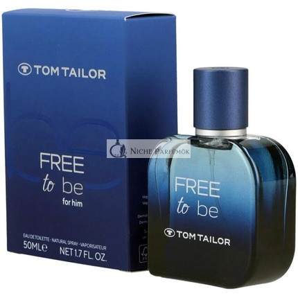 TOM TAILOR Free to be pre mužov Eau de Toilette Spray, 50 ml
