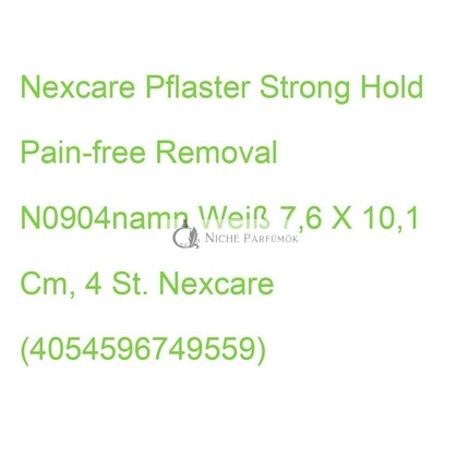 Nexcare Silný Držiak Bezbolestné Odstránenie Náplasti Biele 7,6 x 10,1 cm - Balenie po 4