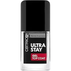   Catrice Ultra Stay Gel Top Coat - Priehľadný, Dlhodobý, Rýchloschnúci, Vegánsky, 10ml