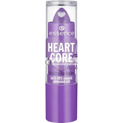 Essence Srdce Ovocný Balzam na Pery, č. 06 Fialový