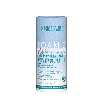Foamie púder Powder-to-Milk Face Wash 40 g