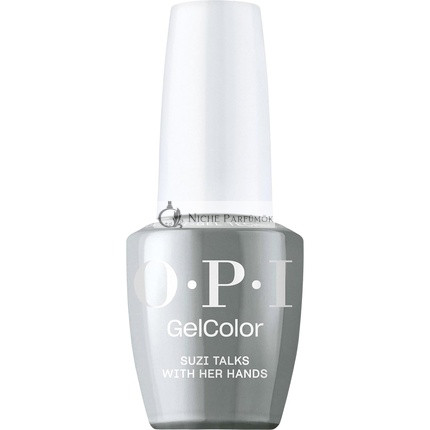 Opi Gelcolor Gél Lak na Nechty Opaque Tmavo Čierny a Šedý Krém UV Vytvrdzovanie