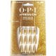 OPI xPRESS/ON Tlačiteľné Nechty, až 14 dní gelového manikúry, vegánske, udržateľné balenie s lepidlom na nechty, dlhé zlaté trblietavé nechtové tvarovanie, zlato zlomené