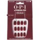 OPI xPRESS/ON Press On Nechty - Až 14 Dní Nositeľnosti, Gélový Salon Manikúra, Vegánske Udržateľné Balenie, Krátke Červené Nechty, Malaga Víno