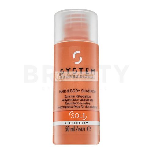 System Professional Solar Hair & Body Shampoo šampón a sprchový gél 2v1 pre vlasy namáhané slnkom 50 ml
