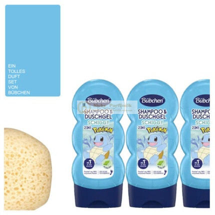 2in1 Detský Šampón a Sprchový Gél Schiggy Vegán so Špongiou, 230ml