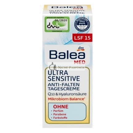 Balea Pokročilý výživný anti-aging denný krém pre citlivú pleť - 50ml