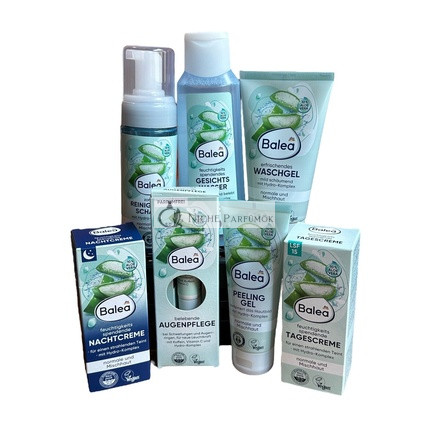Balea Aloe Vera séria hydratačné čistiace peelingové vody