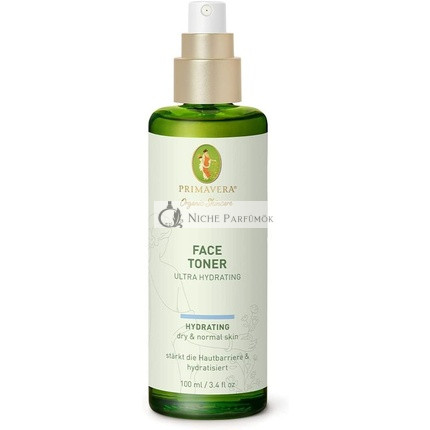 PRIMAVERA Ultra Hydratačný Toner na Tvár 100ml - Prírodná Kozmetika pre Normálnu a Suchú Pokožku - Vegán