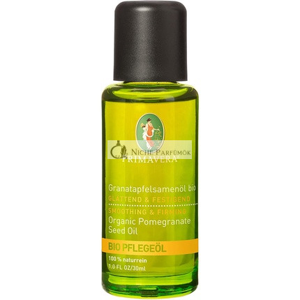 PRIMAVERA Organický Olej z Granátového Jablka 30ml - Aromaterapia, Prírodná Kozmetika - Hladký a Regeneračný pre Zrelú, Náročnú Pokožku