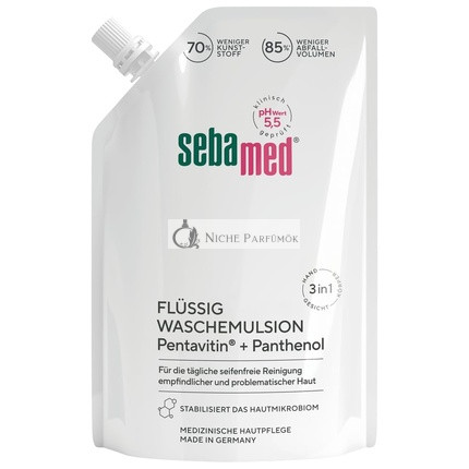 Sebamed tekutá umývacia emulzia náhradná taška pre citlivú pleť, 400ml