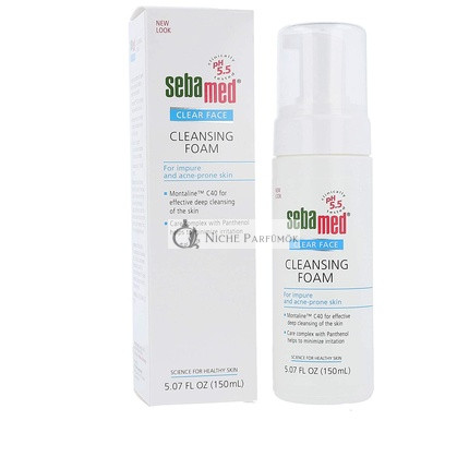 Sebamed Clear Face Čistiaca Pena pH 5.5 pre aknóznu pleť, 148 ml