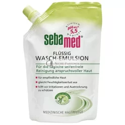   Sebamed Olivový tekutý čistiaci emulzia, Extra jemná čistiaca formula bez mydla pre citlivú pleť, 400ml