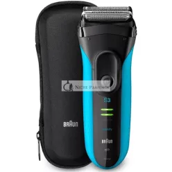   Braun Series 3 ProSkin 3045s Fóliový Holiaci Strojček Trimmer Čierny, Modrý