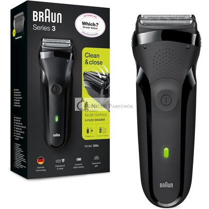 Braun Series 3 Elektrický Holiaci Strojček pre Mužov s Presným Zastrihávačom Fúzov, 300