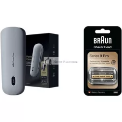   Braun PowerCase Elektrický holiaci strojček Nabíjací kufrík pre holiace strojčeky série 9 a 8 s 50% viac batérie a náhradnou hlavou 94M - Strieborný