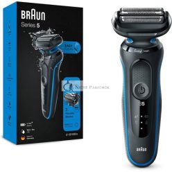   Braun Series 5 Pánska Elektrická Holiaca Strojček EasyClean Mokré a Suché Dobíjacie Bezdrôtové 51-B1000s Modrá