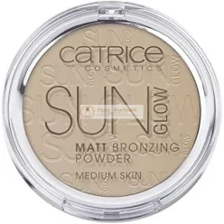   Catrice Sun Glow Matný Bronzer Vodoodolný 9,5g - Stredný Bronz
