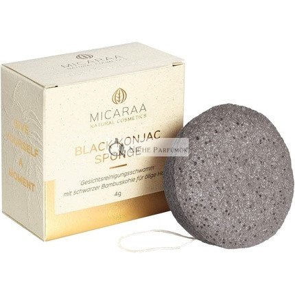 MICARAA Čierna Konjac Hubka