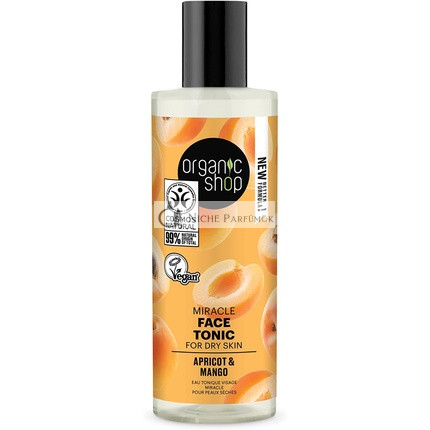 Organic Shop Zázračný Tónik na Tvár pre Suchú Pokožku S Marhuľou a Mangom 150ml
