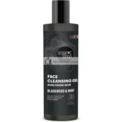 Organic Shop Muž Blackwood Gél Čistič Anti-Akné, 200ml