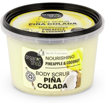 Organický Obchod Výživný Pina Colada Telový Scrub Ananás a Kokos 250ml