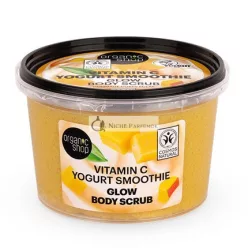   Organický obchod Vitamín C Jogurt Smoothie Telo Exfoliant, 250ml