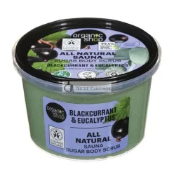   Organic Shop 100% Prírodný Telový peeling do sauny Cukrová ríbezľa 250ml