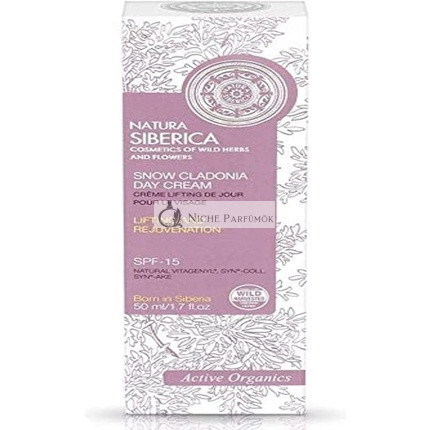 Natura Siberica Snow Cladonia Prírodný Denný Krém Aktívne Organické 50ml