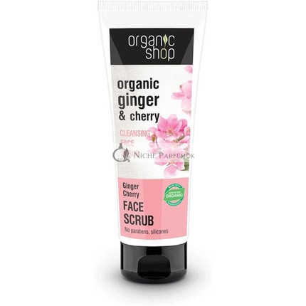 Organic Shop Čistiaci peeling na tvár Zázvor Čerešňa 75ml