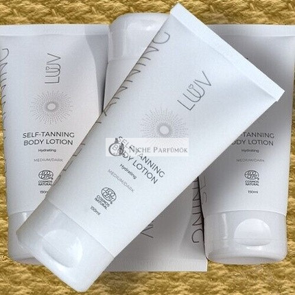Luuv Cosmetics Samoopalovací Telové Mlieko Stredné/Tmavé, Prírodný Samoopalovač 150ml