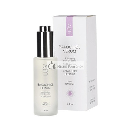 LUUV Bakuchiol Sérum 30ml - 100% Prírodný Anti-Aging Kolagénový Booster pre Všetky Typy Pleti