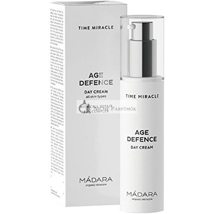 MÁDARA Organická starostlivosť o pleť Time Miracle Age Defence Denný krém s hyalurónovou kyselinou a bunkovým bio-komplexom 50ml
