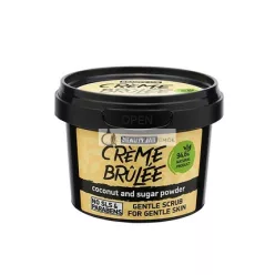   Beauty Jar Crème Brulee Jemný peeling s kokosovým olejom a cukrovým práškom 120g,
