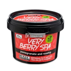   Beauty Jar Very Berry Spa Čistiaci Peeling na Tvár a Rty - Granátové Jablko a Šípky, 120 g